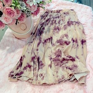 MIDI tie dye skirt!! Flowy and fun!